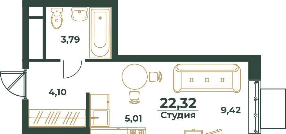 квартира г Хабаровск р-н Индустриальный ул Рокоссовского 2 фото 1