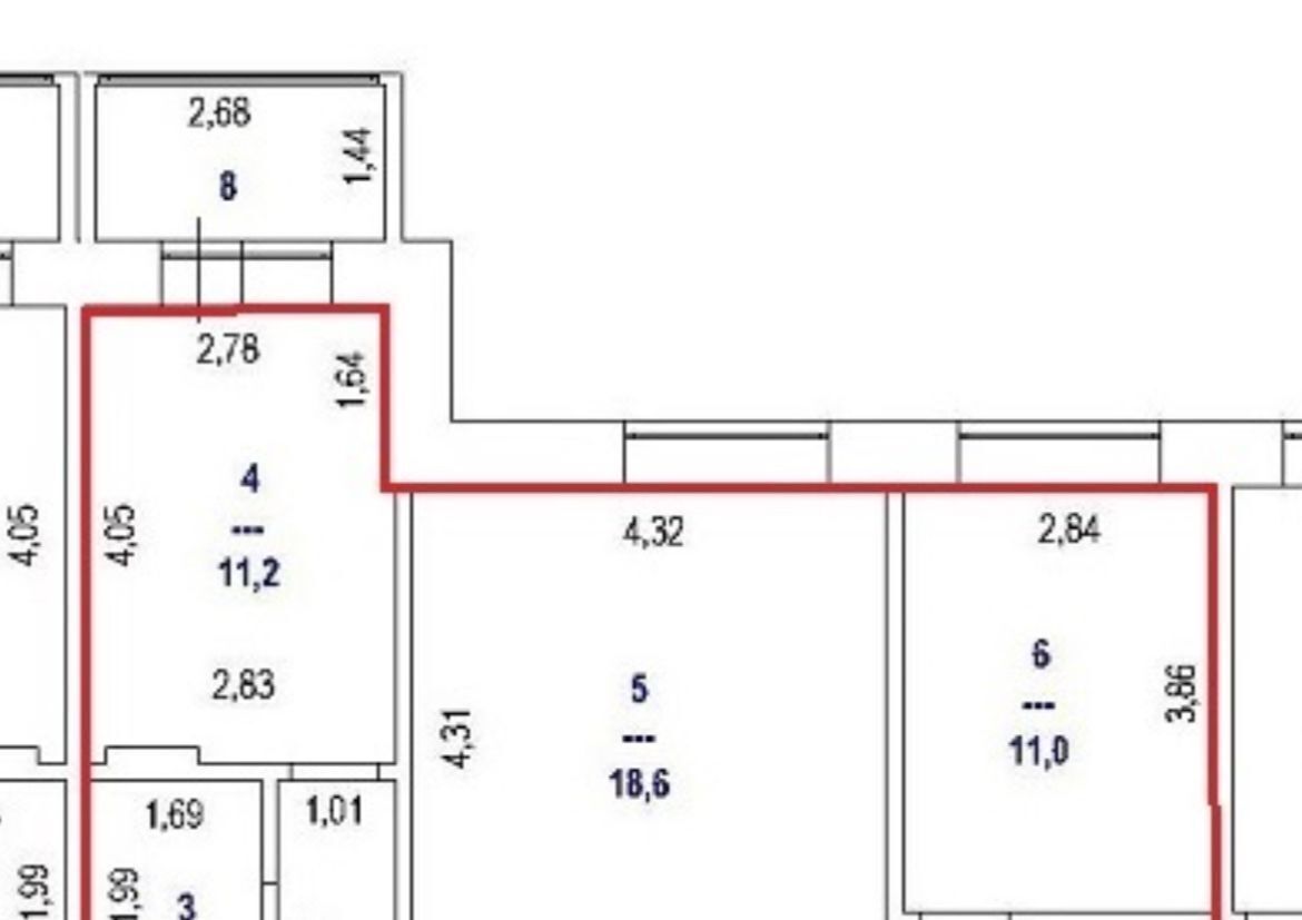 квартира г Мегион ул Свободы 2 фото 10