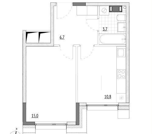квартира г Зеленоград ул Александровка Зеленоград-Крюково, проезд 624 фото 1