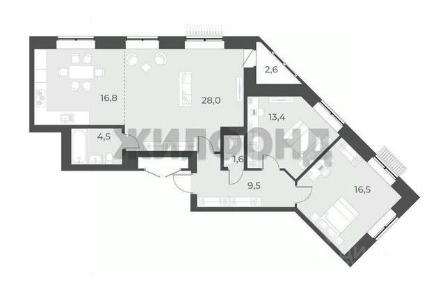 р-н Калининский ул имени генерал-майора Рожкина А.Н. 20 ЖК Дежнёв фото