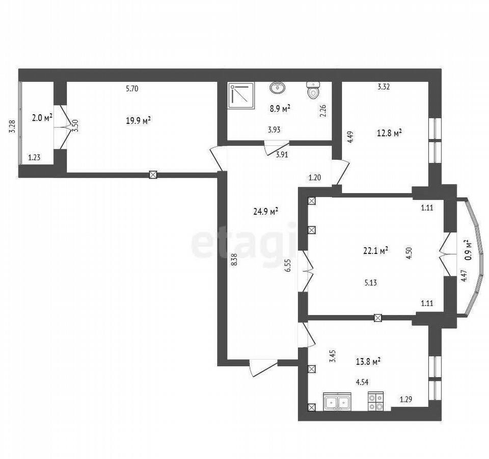 квартира г Калининград р-н Ленинградский ул., 6, Респ Чувашская фото 29