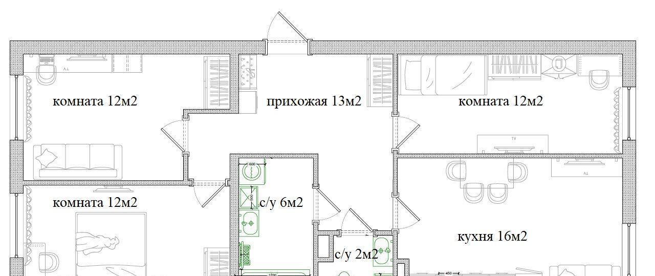квартира г Москва ТиНАО Троицк квартал «Лесная Сказка (Троицк)» ул. Георгия Скребицкого, 7 фото 20