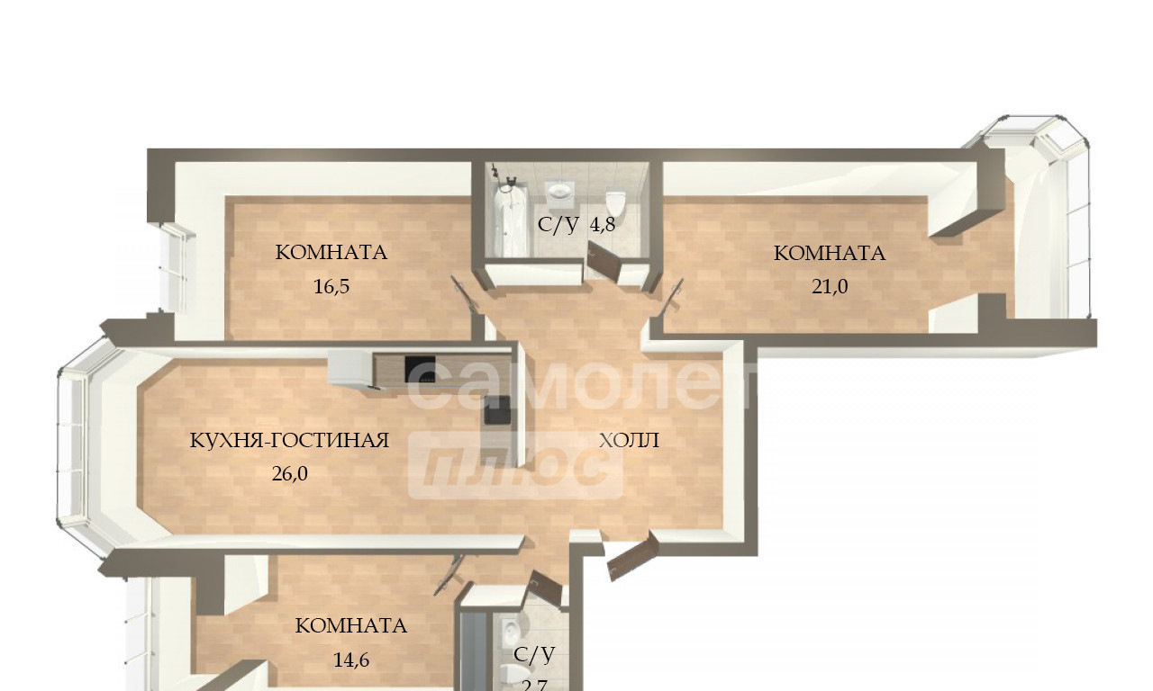 квартира г Мытищи ул Воронина 6 24-й м-н фото 30