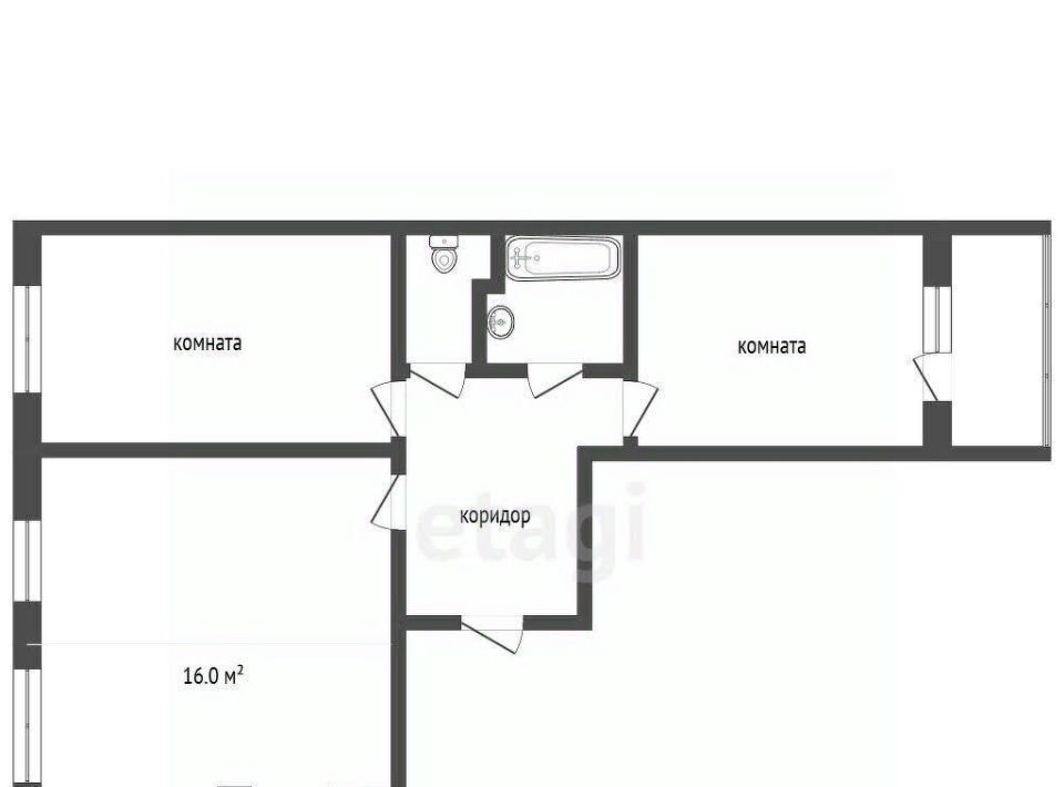 квартира г Ярославль р-н Дзержинский проезд 2-й Брагинский 9 фото 2