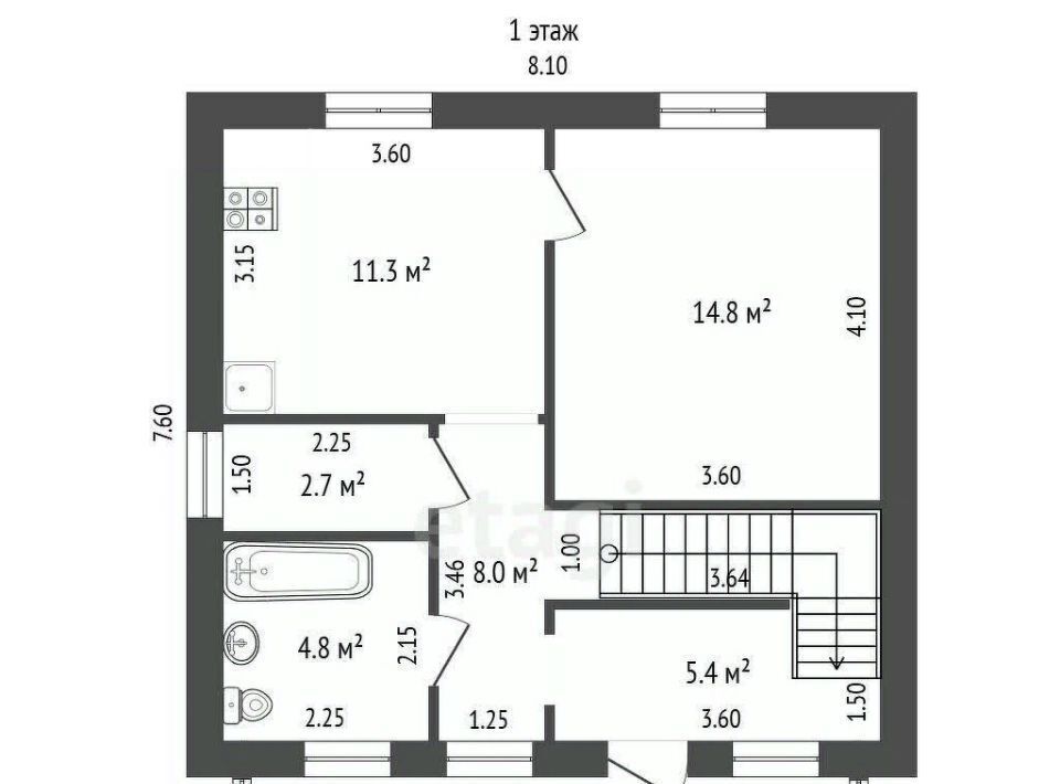 дом г Дмитров мкр Молодежный 6 фото 2