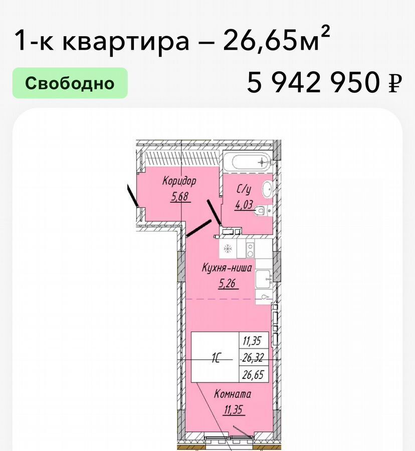 квартира г Омск р-н Центральный ул 2-я Дачная 24 з/у 22 фото 8