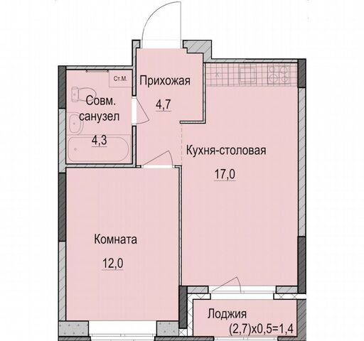 квартира р-н Приволжский ул Рауиса Гареева 1 ЖК «Фермаполис» фото