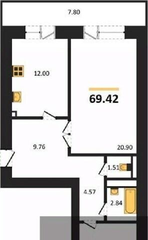 квартира р-н Коминтерновский пер Здоровья 90г/1к 2 фото