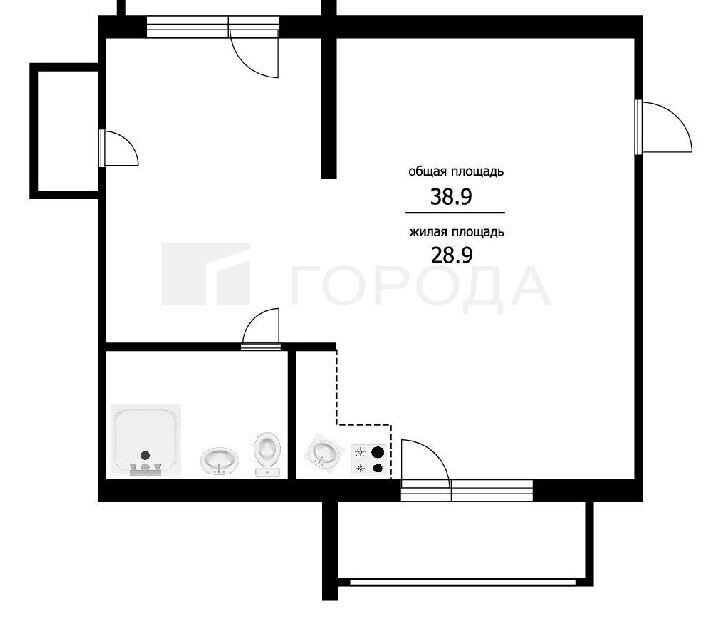 квартира г Томск р-н Кировский Мокрушинский ул Мокрушина 20/1 фото 17
