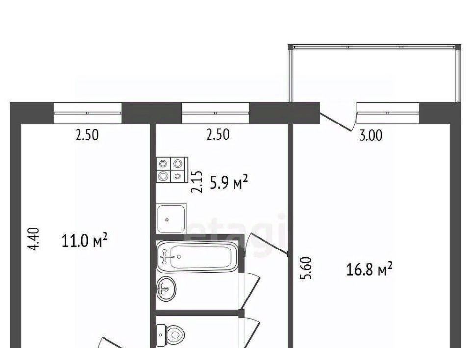 квартира г Омск р-н Кировский ул Лукашевича 15а Кировский АО фото 2