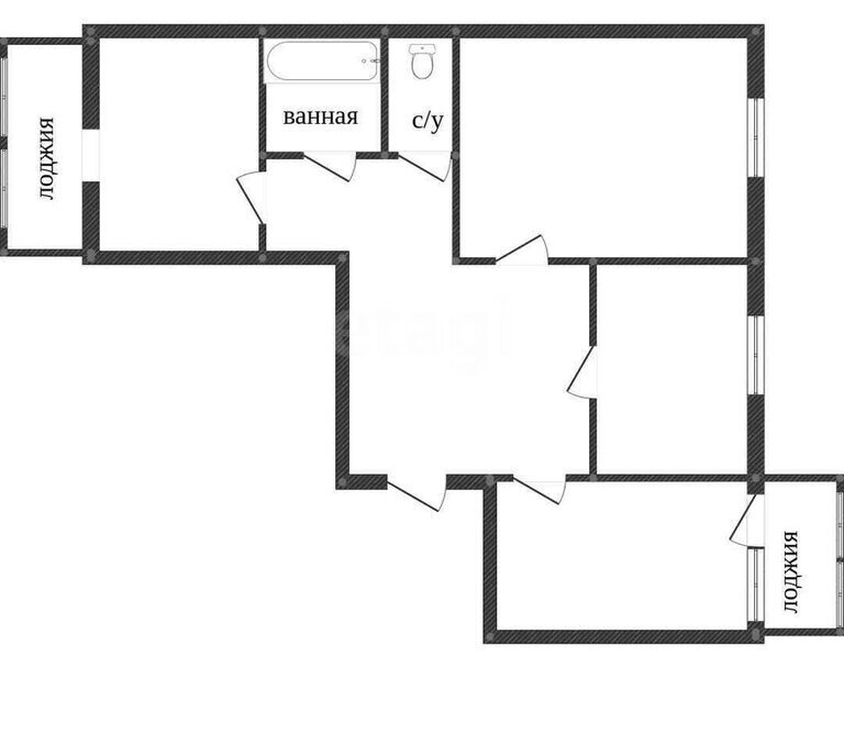квартира г Кострома п Малышково ул Суслова 15 фото 1