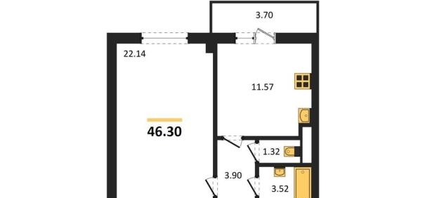 квартира г Воронеж р-н Левобережный ул Волгоградская 45 фото 1
