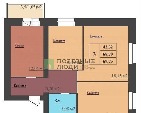 квартира г Ярославль р-н Дзержинский ул Малая Норская 3а фото 3