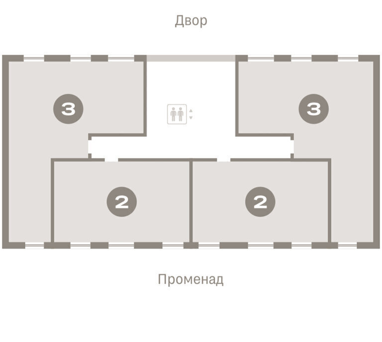 квартира г Омск р-н Кировский Кварталы Драверта Кировский АО фото 3