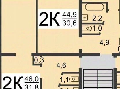 квартира г Нижний Новгород Заречная ул Радио 2к/2 фото 10