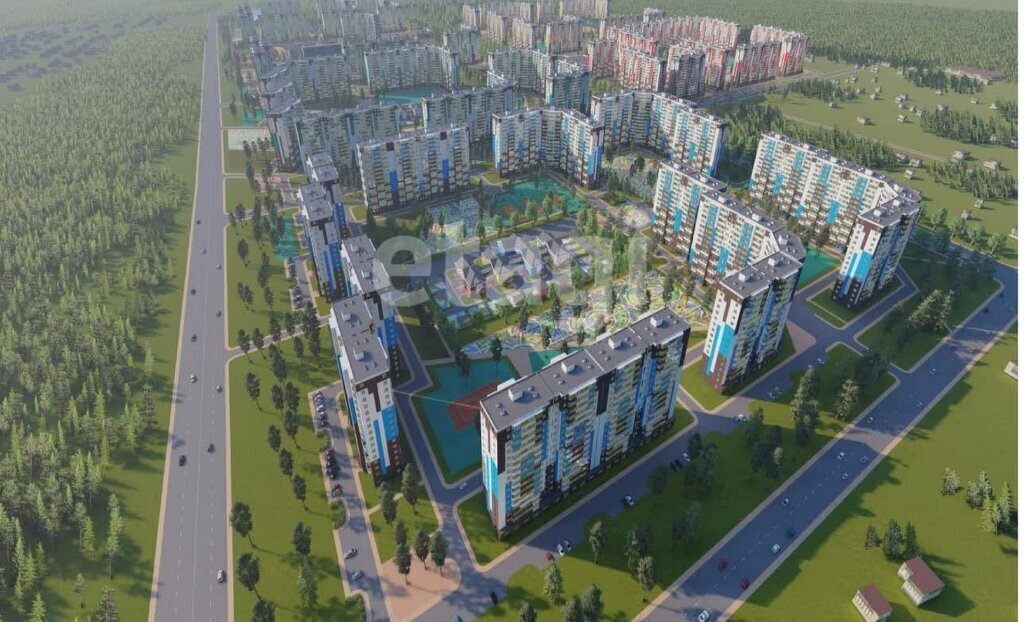 квартира г Улан-Удэ р-н Октябрьский ЖК «Мегаполис» микрорайон 148А, 2/1 фото 3