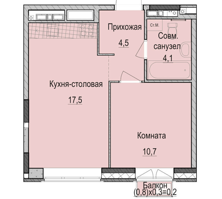 квартира г Казань р-н Приволжский ЖК «Ферма-2» Проспект Победы фото 1