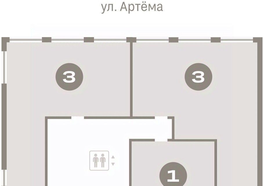 квартира г Сургут ЖК «Нефть» 1-й, 1-й мкр фото 2