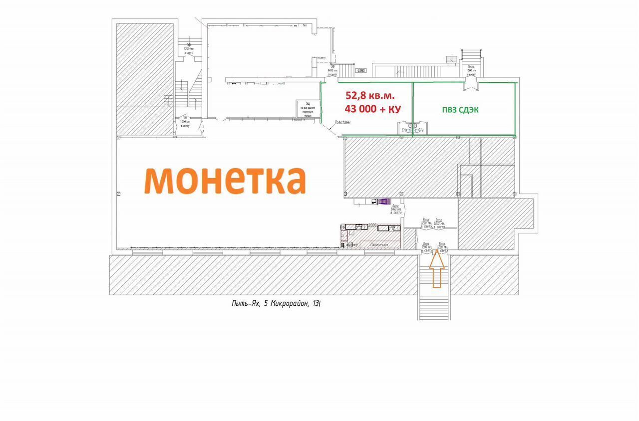 свободного назначения г Пыть-Ях мкр-н 5-й Солнечный, 13, Тюменская обл. фото 2