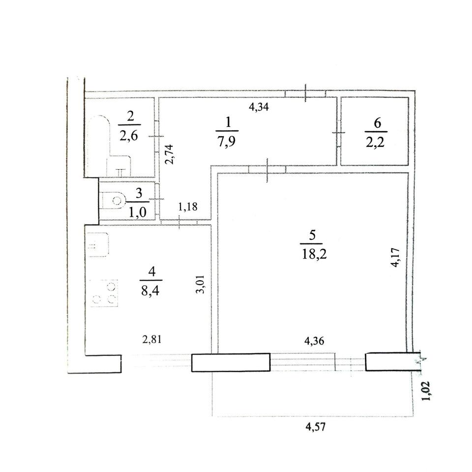 квартира г Амурск пр-кт Мира 40а 4-й микрорайон, Амурский район фото 8