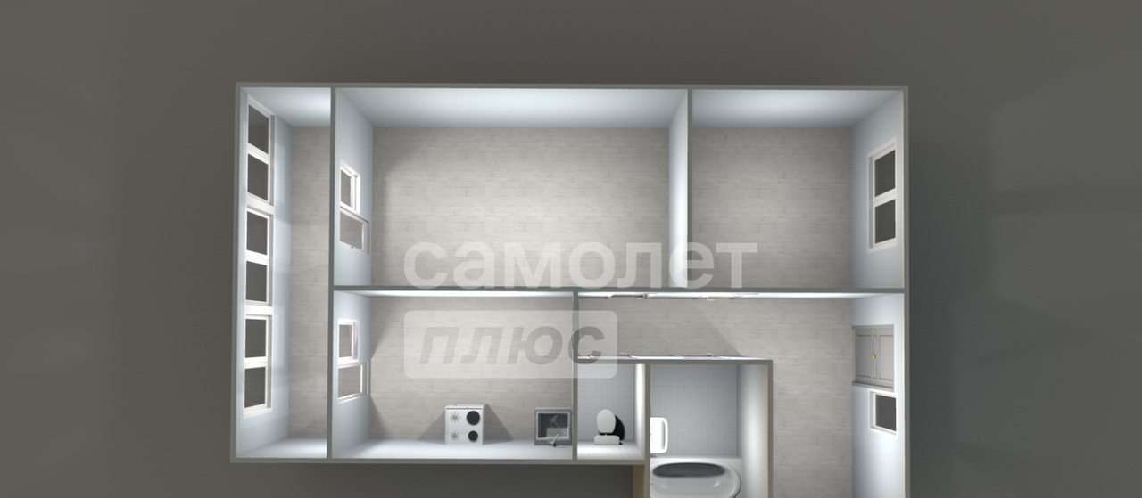 квартира г Домодедово мкр Белые Столбы жилой район «Руполис-Растуново» снт Белые Столбы ул Мечты 26/1 м-н фото 20