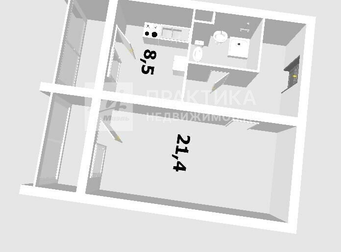 квартира г Подольск ул Колхозная 55к/4 Подольск фото 26