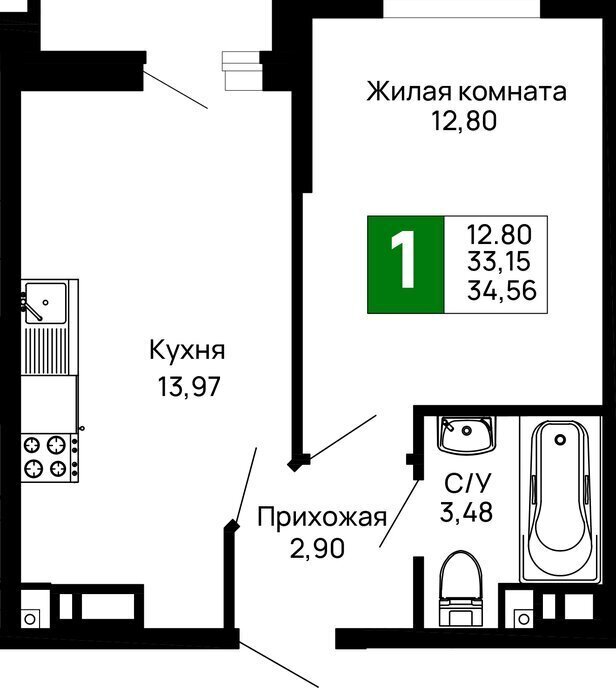 квартира г Майкоп район Аэродрома фото 1