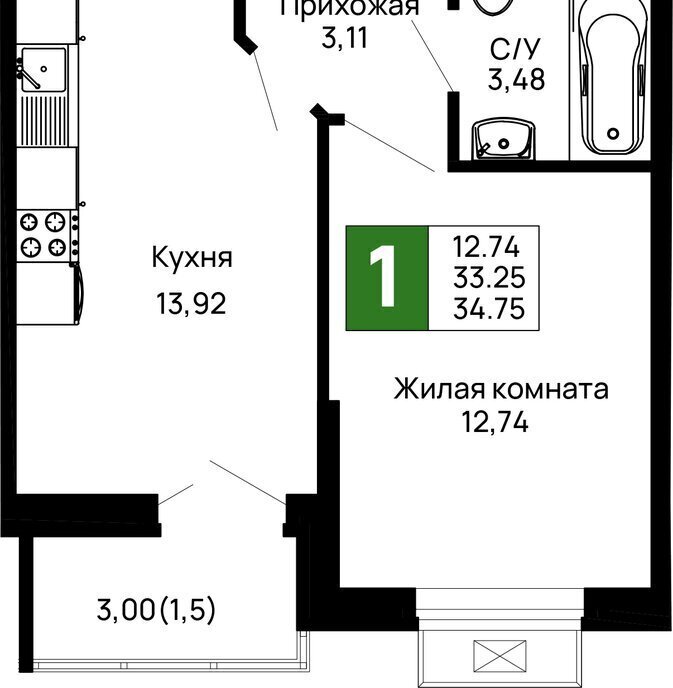квартира г Майкоп район Аэродрома фото 1
