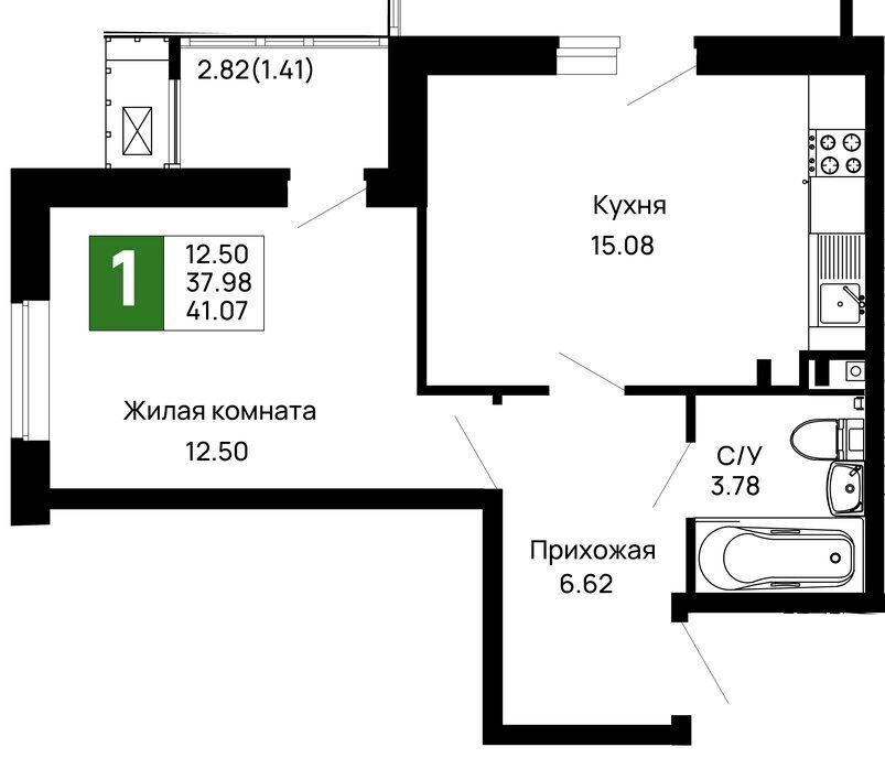 квартира г Майкоп район Аэродрома фото 1