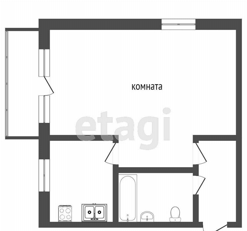 квартира г Челябинск р-н Калининский ул Кирова 7 фото 10