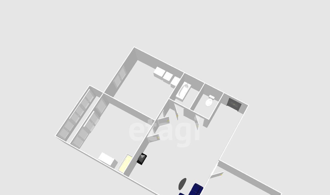 квартира г Южно-Сахалинск с Дальнее ул Новая 1к/1 фото 2