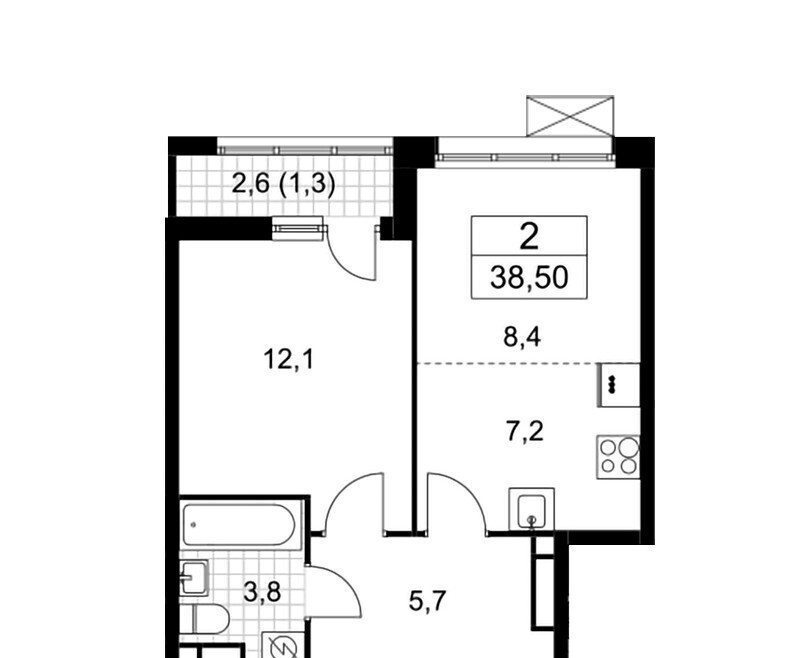 квартира г Щербинка квартал № 33 2 фото 1