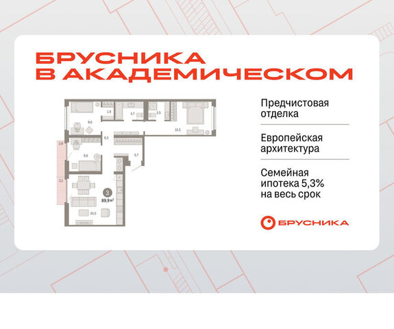 Академический Чкаловская ЖК Брусника в Академическом 19-й квартал фото