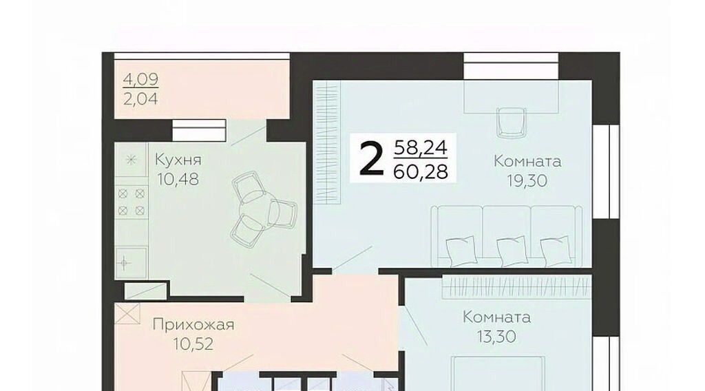 квартира г Воронеж р-н Коминтерновский ул Независимости 78бк/4 ЖК «Галактика 2|3» фото 1