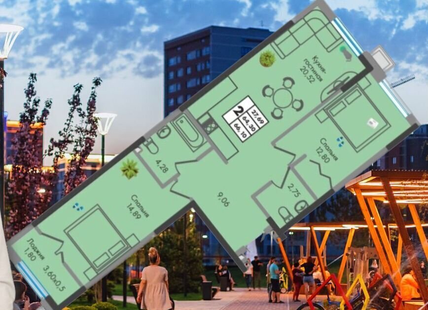 квартира г Краснодар р-н Прикубанский ул им. генерала Брусилова 1/2 д. 5 фото 4