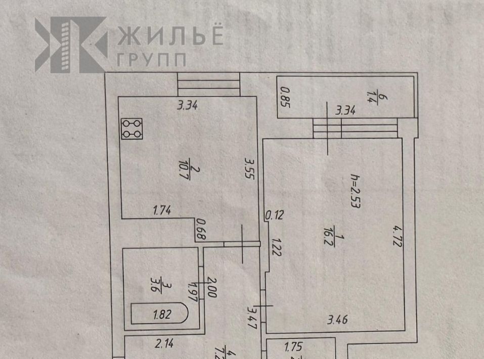 квартира г Казань р-н Приволжский пр-кт Универсиады 16 Аметьево фото 2