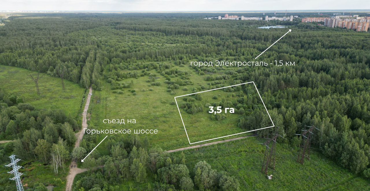 земля г Электросталь снт Восток 40 км, промышленный, комплекс, Горьковское шоссе фото 1