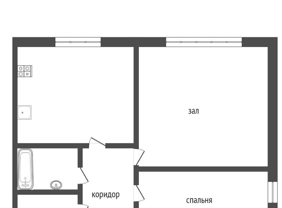 квартира г Прокопьевск р-н Рудничный пр-кт Гагарина 4 фото 2