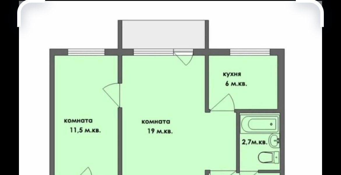 квартира г Омск р-н Центральный ул 27-я Северная 61 фото 18