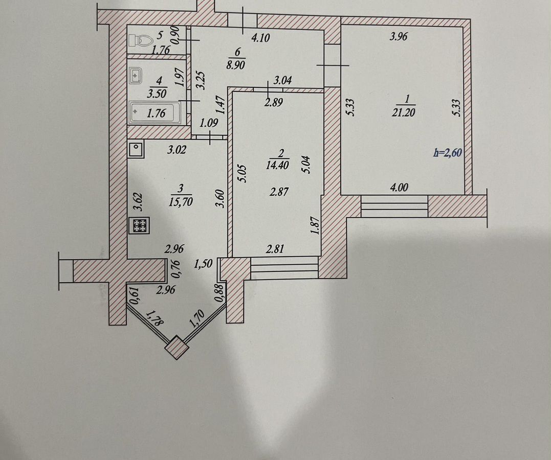 квартира г Чебоксары р-н Ленинский ул. Фридриха Энгельса, 1к 3 фото 9