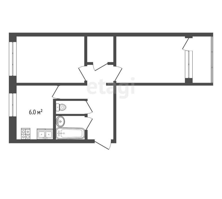 квартира г Клин ская улица, 4к 3 фото 1