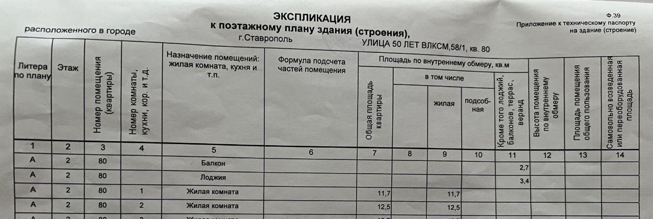 квартира г Ставрополь р-н Промышленный Юго-Западный ул 50 лет ВЛКСМ 58/1 фото 2