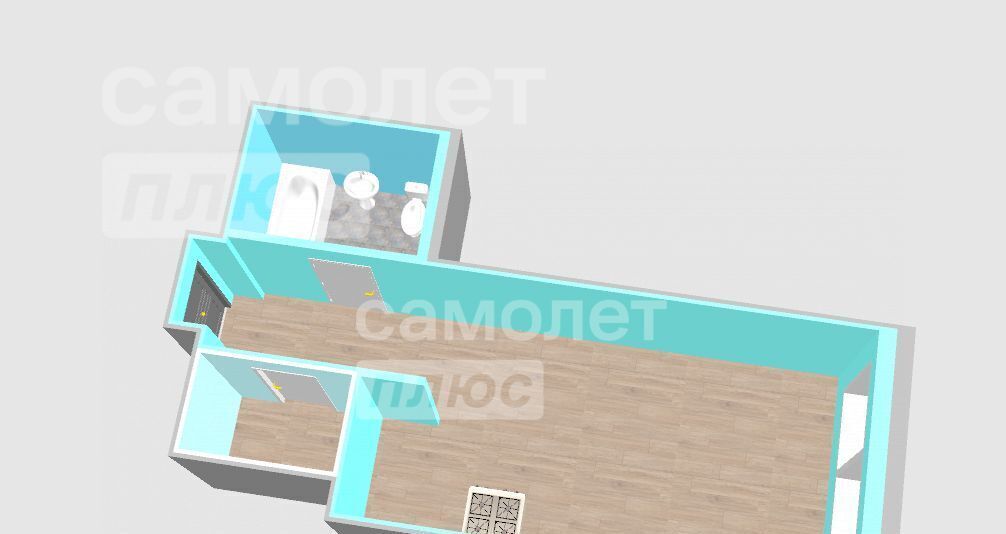 квартира г Уфа р-н Октябрьский ул Рудольфа Нуреева 7 фото 1