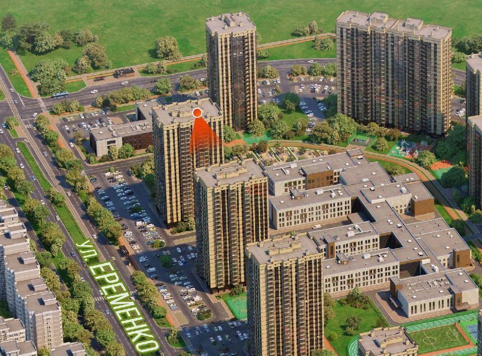 квартира г Ростов-на-Дону р-н Советский ул Еременко 115 жилой парк «Сокольники» Левенцовский жилой район; Левенцовский жилой массив фото 3