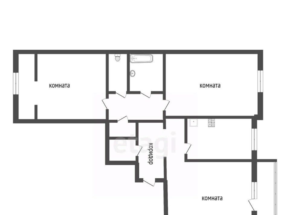 квартира г Улан-Удэ р-н Октябрьский ул Строителей 56 фото 2