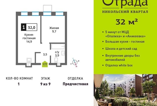 мкр Опалиха жилой комплекс Никольский Квартал Отрада, к 11, Аникеевка фото