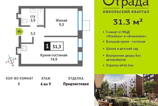 мкр Опалиха жилой комплекс Никольский Квартал Отрада, к 11, Аникеевка фото