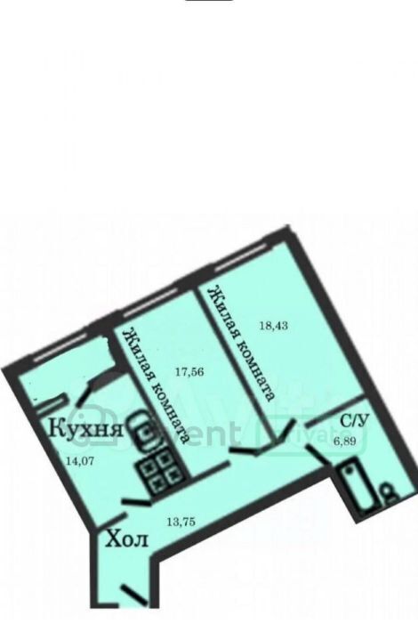 квартира г Калининград р-н Центральный ул Генерал-фельдмаршала Румянцева 11 фото 31