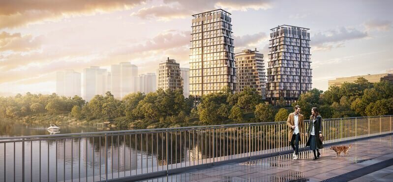 квартира г Щербинка квартал № 1 метро Терехово ЖК «Остров» 4й фото 19