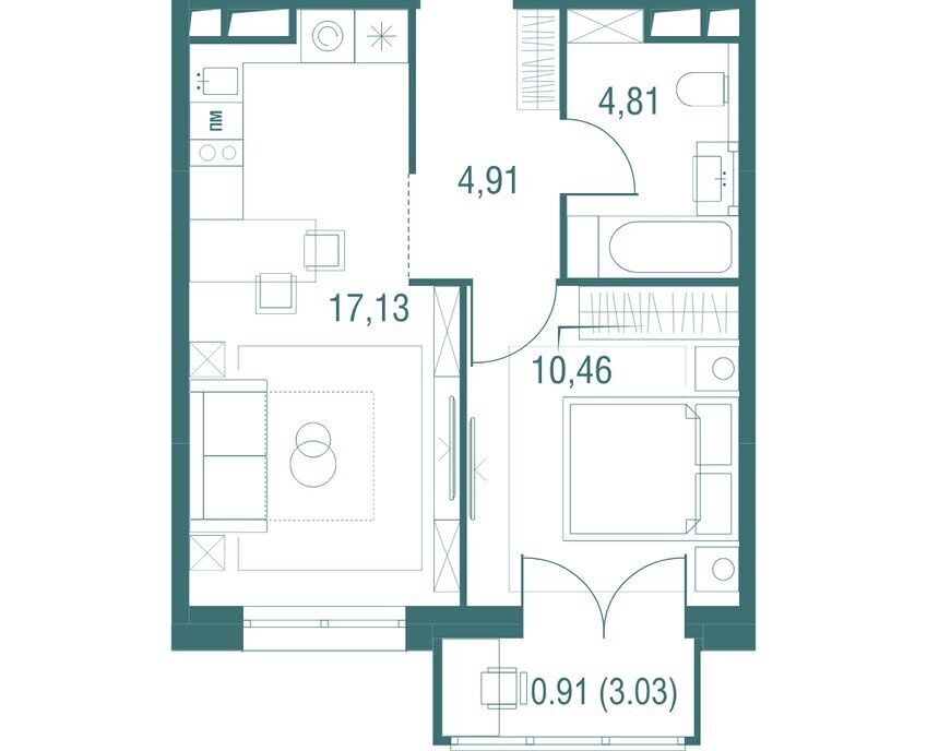 квартира г Одинцово ЖК «Одинбург» 4б Одинцово фото 1